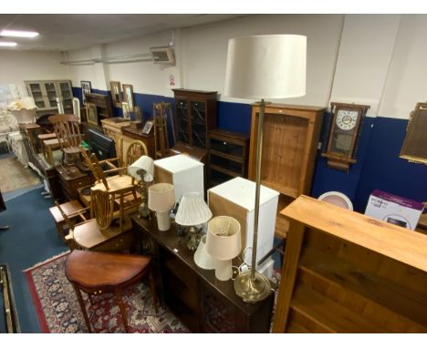 Six assorted lamps to include a standard lamp