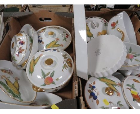Two boxes of Royal Worcester Evesham