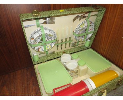 A vintage Brexton picnic set with original contents