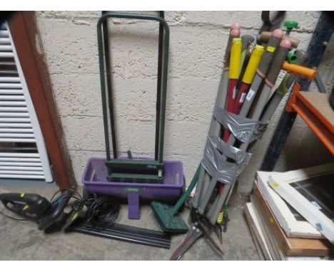 A selection of garden tools