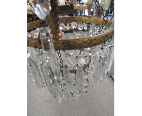 A vintage ceiling light