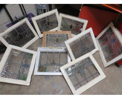 A selection of 9 leaded light windows