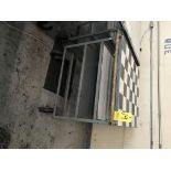 Steel Cart, 42'' x 36'', three shelves, on casters