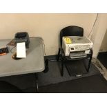 Label Printer, Zebra model ZP 450, thermal bar code label printer with HP PhotoSmart C6180 all-in-