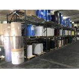 Paper Rolls, large lot of approximately 200 rolls of different color, grade and finish paper