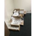 Clear Bags, assorted sizes of clear bags for covering finished mats and assorted finished mats