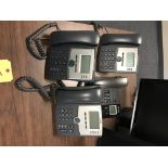 Telephone Hand Sets, includes three (3) Cisco IP Phones model 303