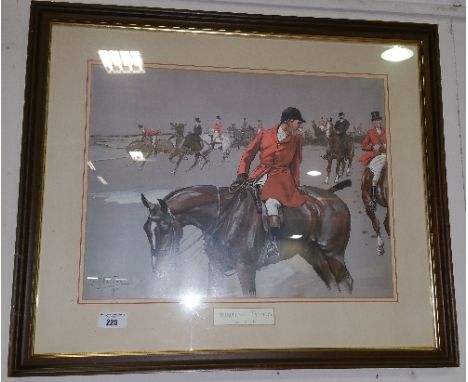 A Good Coloured Print after Lionel Edwards, 'Hunting Types'.