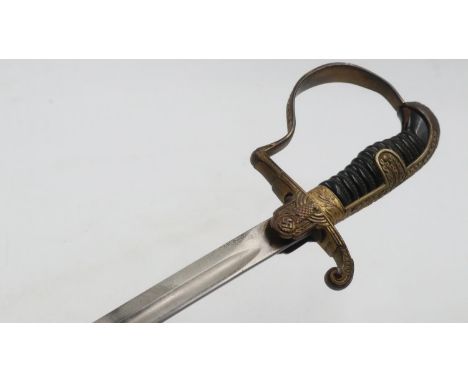 WWII German Kriegsmarine officers dress sword, with incorrect scabbard. Not available for in-house P&amp;P