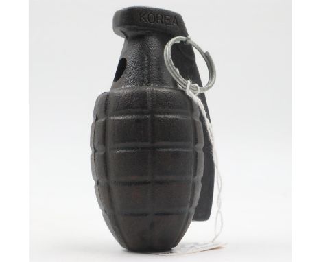 Cast iron full-size replica grenade. UK P&amp;P Group 1 (£16+VAT for the first lot and £2+VAT for subsequent lots) 