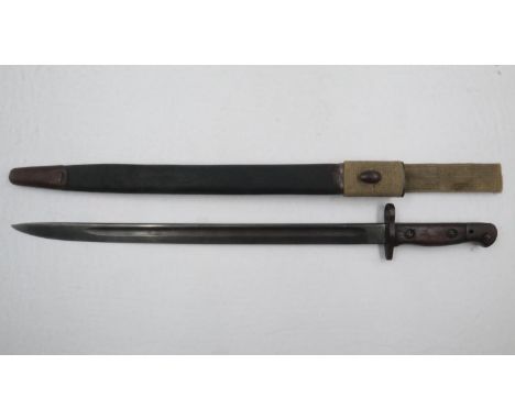 British Wilkinson M1907 WWI bayonet and scabbard. UK P&amp;P Group 2 (£20+VAT for the first lot and £4+VAT for subsequent lot