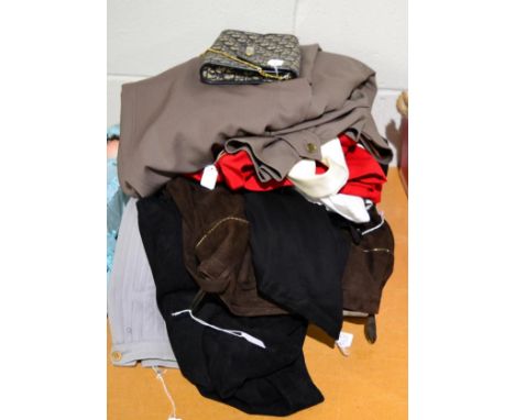 Assorted modern costume and accessories including pair of Kurt Geiger brown leather ankle boots (size 36.5), pair of Nite Air