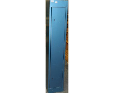 A wall mounted gun case, with dual locks and two keys 