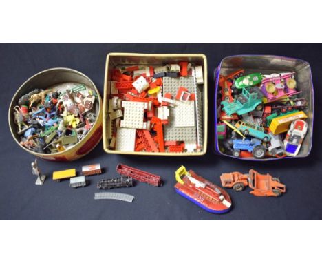 Toys - Diecast vehicles including Corgi, Dinky; etc, vintage soldiers and animals, lego; etc quantity 