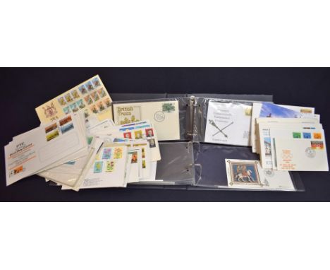 Stamps - First Day Covers, in two albums and loose 