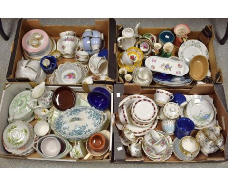 Ceramics - Royal Albert Flowers of the Month series cups and saucers; other tableware including Royal Doulton, Beu china; Roy
