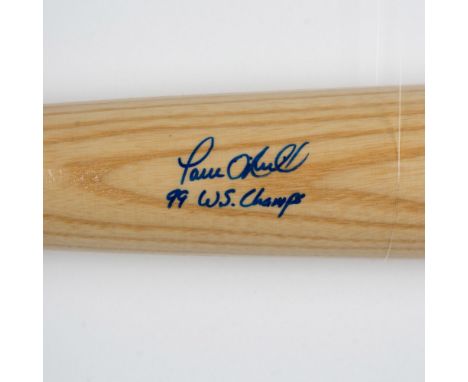 A Cooperstown Bat Co. Commemorative 1999 World Series Bat personally signed by New York Yankee Paul O'Neill. Certificate of a