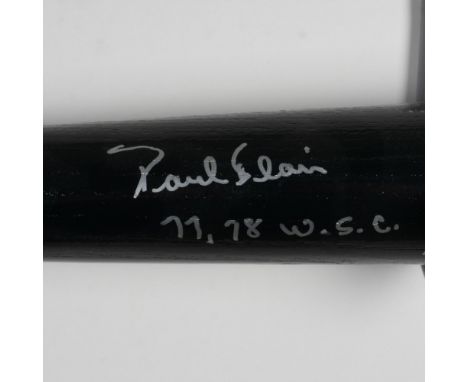 A hand-signed Rawlings Big Stick bat by Paul Blair of the Baltimore Orioles, also known for coaching various teams. Includes 