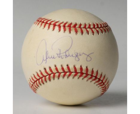 Official Major League Baseball signed by Alex Rodriquez. Certificate of Authenticity from Tri-Star Productions, Inc. included