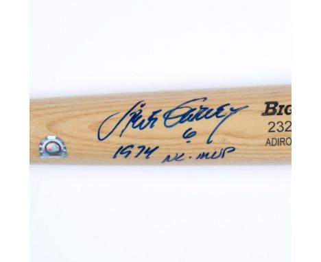 This is a Rawlings Big Stick #232 Adirondack model bat signed by Steve Garvey the 1974 MVP in blue. Dimensions: 34"L x 8"Cir.