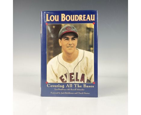 Hardcover autobiography book with original dustcover and 203 pages. Autographed by Lou Boudreau, an American professional bas