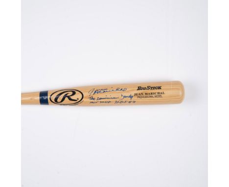 Rawlings Professional Model Adirondack Big Stick bat autographed by MLB San Francisco Giants player, Juan Marichal, aka "the 