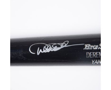 This black Derek Jeter labeled black wood bat has been signed by Derek Jeter. Certificate of Authenticity from Just Rookies I