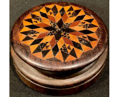 A 19th century Tunbridge ware snuff box, c.1860 
