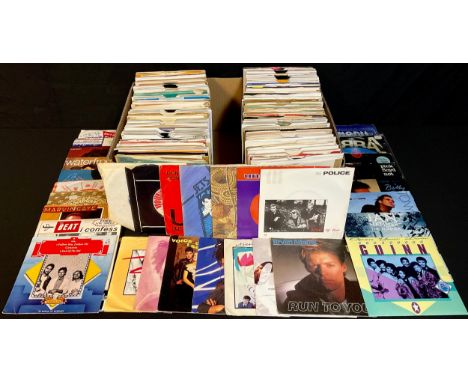 Vinyl Records - 45rpm 7" singles various genres and artists including Pink Floyd, ZZ Top, Genesis, Yes, Voice of the Beehive,