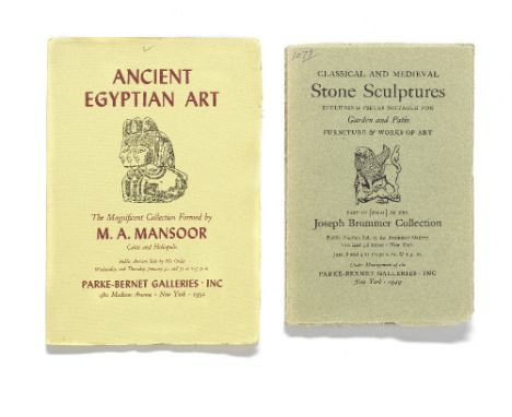  A large group of Sotheby's London, Parke Bernet, and Sotheby's Parke Bernet Antiquities sales catalogues  Including Sotheby'