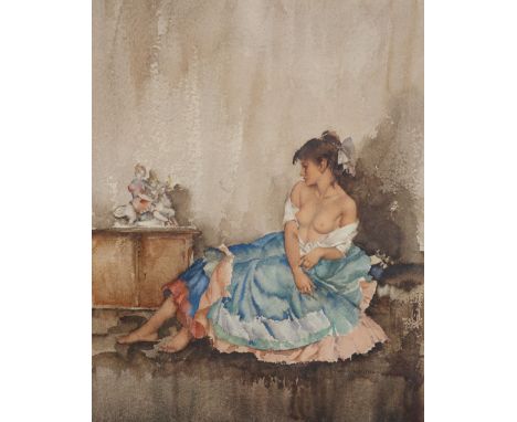 SIR WILLIAM RUSSELL FLINT (1880-1969), CECILIA CONTEMPLATING EUROPA, limited edition print, numbered in pencil 361/850, frame