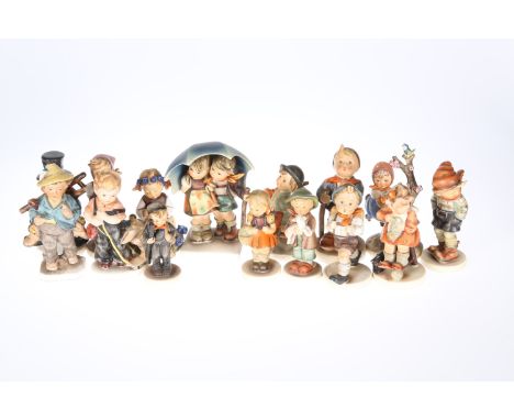 A COLLECTION OF GOEBEL HUMMEL AND SIMILAR GERMAN FIGURES, SECOND HALF 20th CENTURY, approximately forty pieces including a wi
