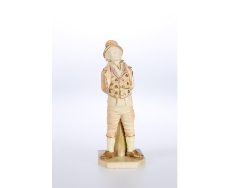 A ROYAL WORCESTER FIGURE OF AN IRISHMAN, no. 835, green printed and impressed marks. 17.5cm