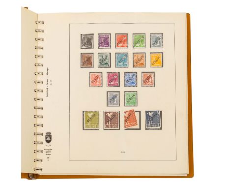   Berlin 1948-77 - schöne postfrische Sammlung  im Lindner Ringbinder mit guten Anfangswerten. Schwarzaufdruck, Rotaufdruck, 