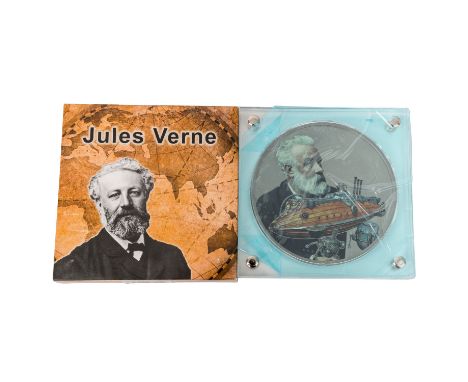   Burkina Faso - 1.000 Francs 2017, Ideas of Jules Verne, TITANIUM,  Auflage 1.000 Stück, 500 Gramm gesamt, BU.  Burkina Faso