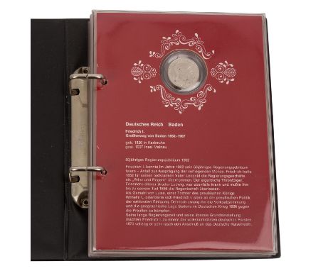   Deutsches Kaiserreich / Baden / Preussen / Sachsen - Sammlung von 10 Münzen,  dabei z.B. 3 Mark Sachsen Friedrich August 19