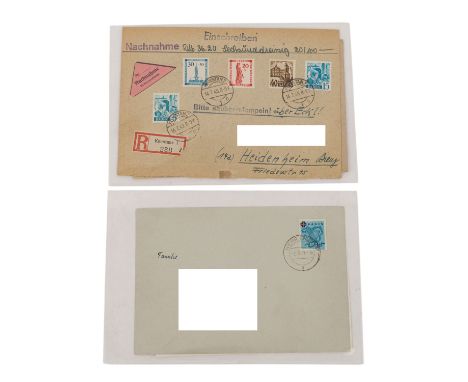   Französische Zone, Baden: 1949, So.-Ausgabe DRK  'Deutsches Rotes Kreuz', Mi.-Nr. 44 A auf Brief in die Schweiz (überfranki
