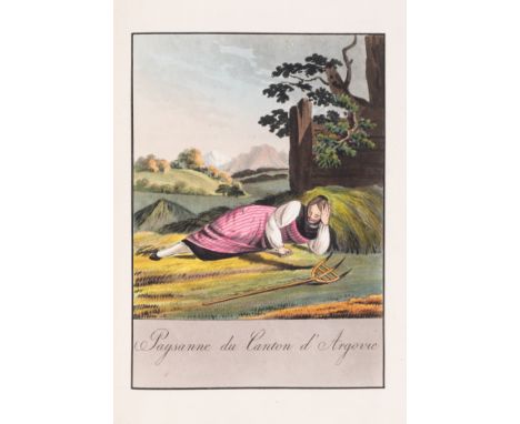 Switzerland.- Reinhardt (Joseph) A Collection of Swiss Costumes in Miniature, first English edition, titles and text in Engli