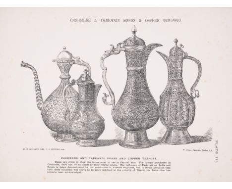 India.- Father of Rudyard Kipling.- The Journal of Indian Art, No.1, this issue on 'The Brass and Copper ware of the Punjab a