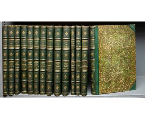 Blanc (Charles) Histoire des Peintres, 14 vol., illustrations, many full-page, occasional light spotting, contemporary half m