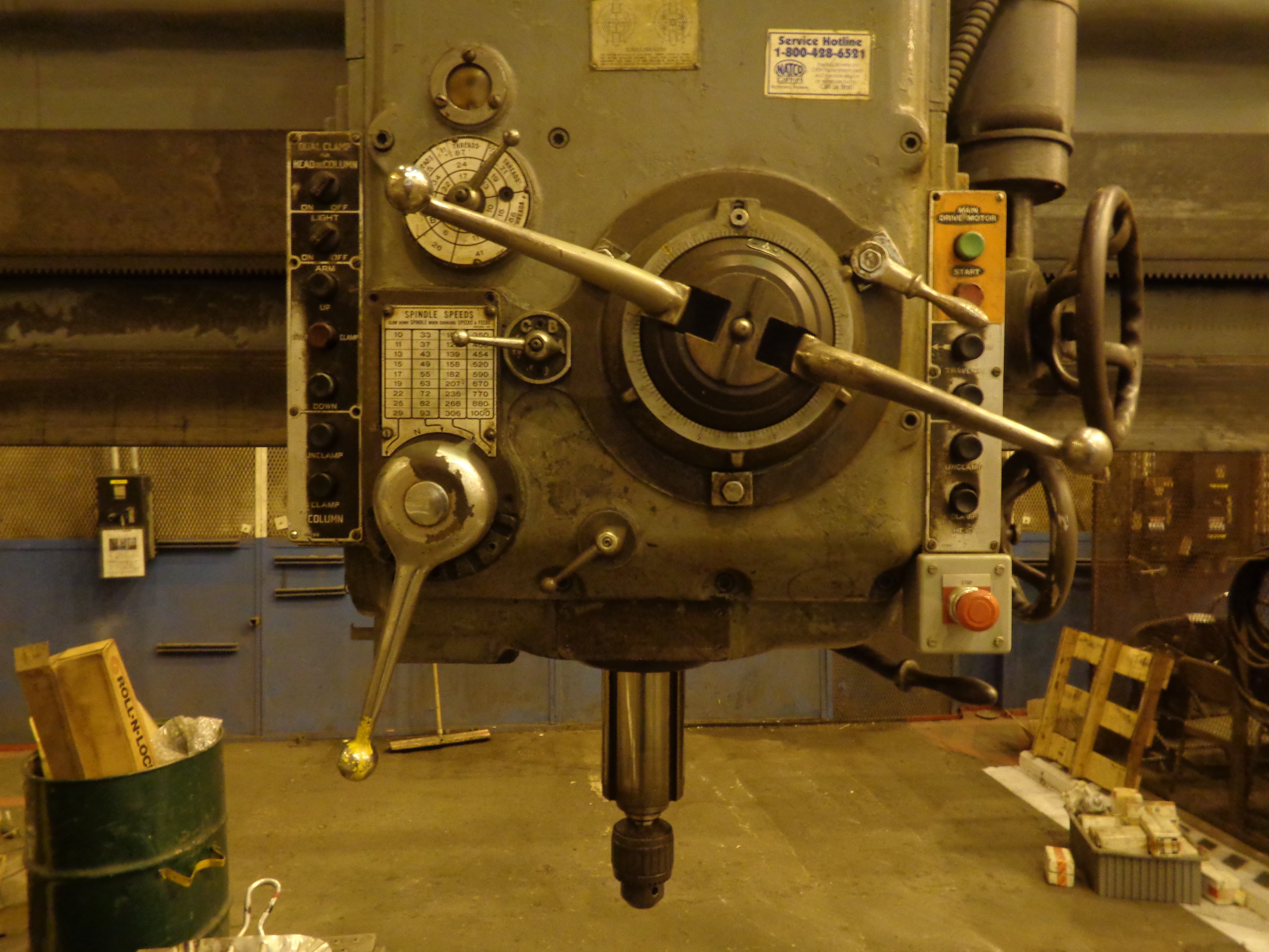 Carlton Radial Drill This machine is still under power Owner told us