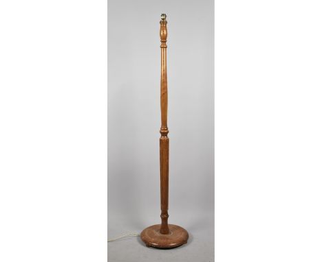A Mid 20th Century Turned and Reeded Standard Lamp, No Light Fitting or Shade 