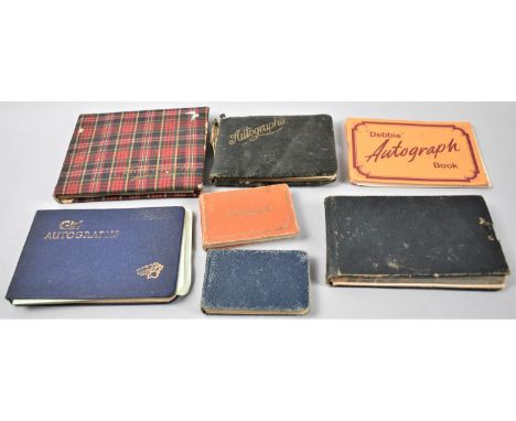 A Collection of Vintage Autograph Albums with Signatures to Include Harry Worth, Jimmy Edwards, Billy Dainty, Swinging Blue J