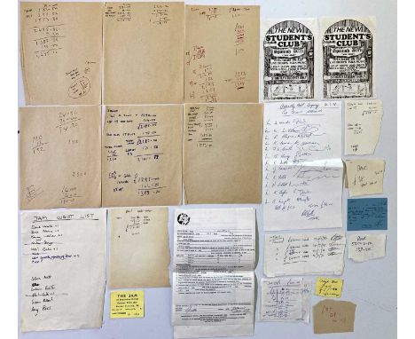An excellent collection of documents relating to Jam concerts in 1978. To include: original 1978 three page contract for a co