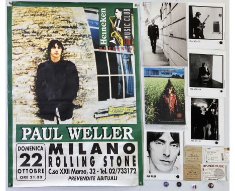 A collection of Jam ephemera to include: Italian concert poster (approx 27 x 35"), four ticket stubs inc Newcastle 1979, thre
