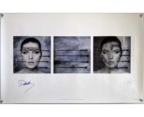 A limited-edition print from 1990 depicting HR Giger's artwork for Debbie Harry's 'KooKoo'. This example is signed by Debbie 