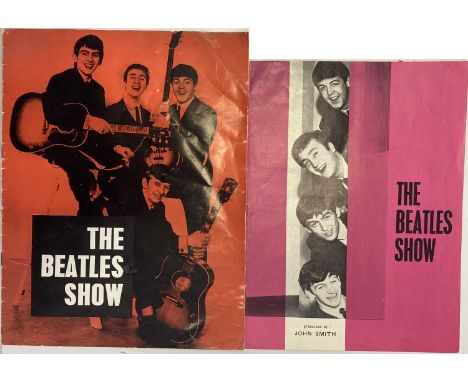 Two concert programmes: The Beatles Show at the Odeon Southport, The Beatles Show at Fairfield Hall, Croydon (note newspaper 