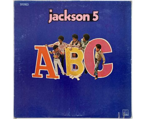 A copy of Jackson 5 - ABC (MS709, US, printed inner, Ex condition) signed to the B of 'ABC' on sleeve by Michael Jackson with