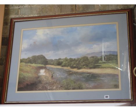 A Madgwick Fisherman print - 51 cm x 75 cm