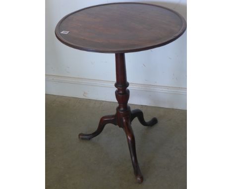 A 19th century mahogany tripod table